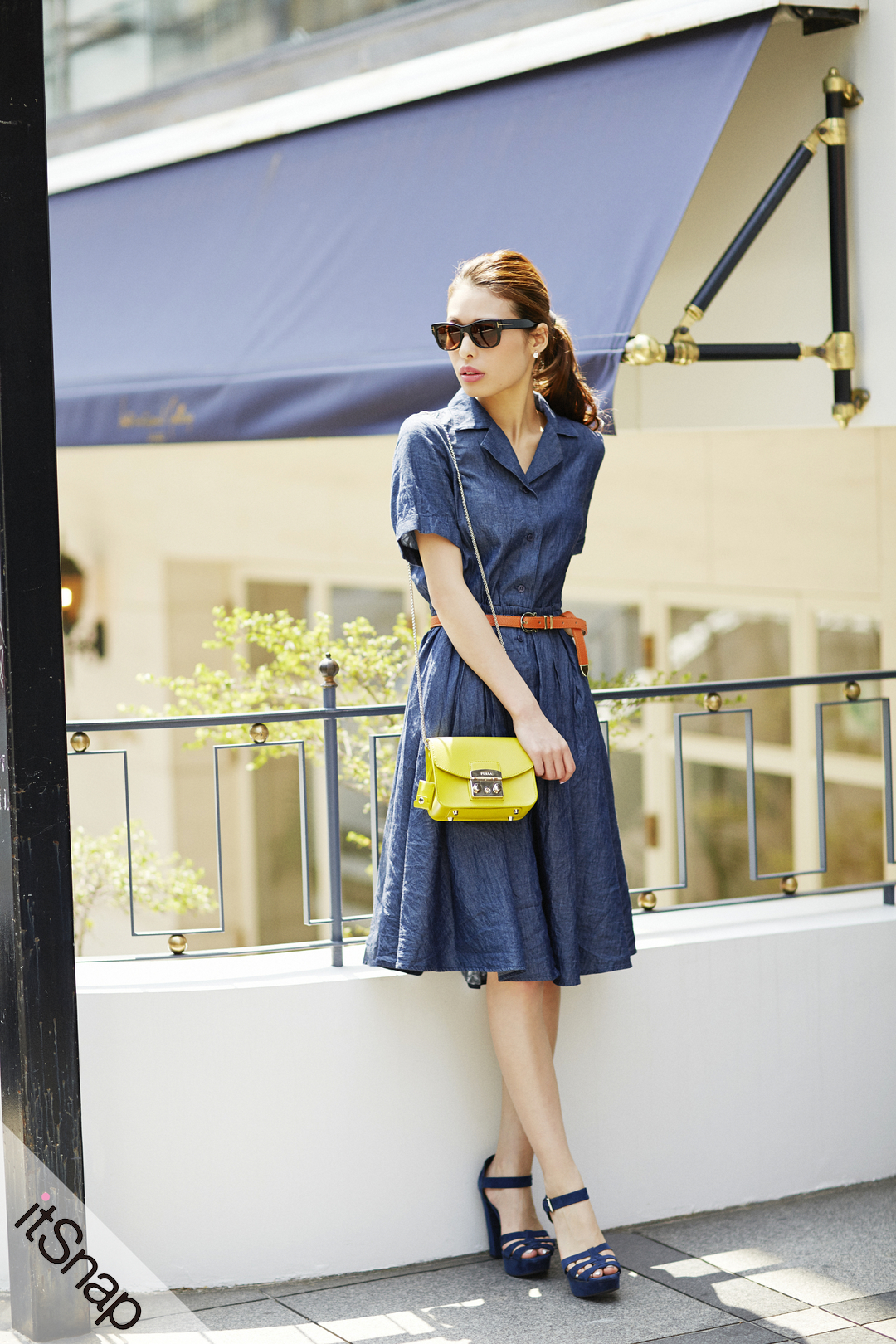 GARULAデニムワンピース　Y2K A'GEM/9 × .kom 『.KOM/ドットケーオーエム』 グランジデニム