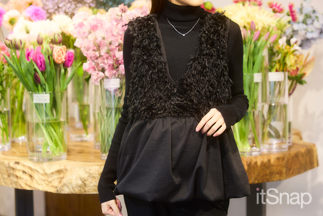 技アリの異素材ブラックレイヤードでおしゃ感が倍増!