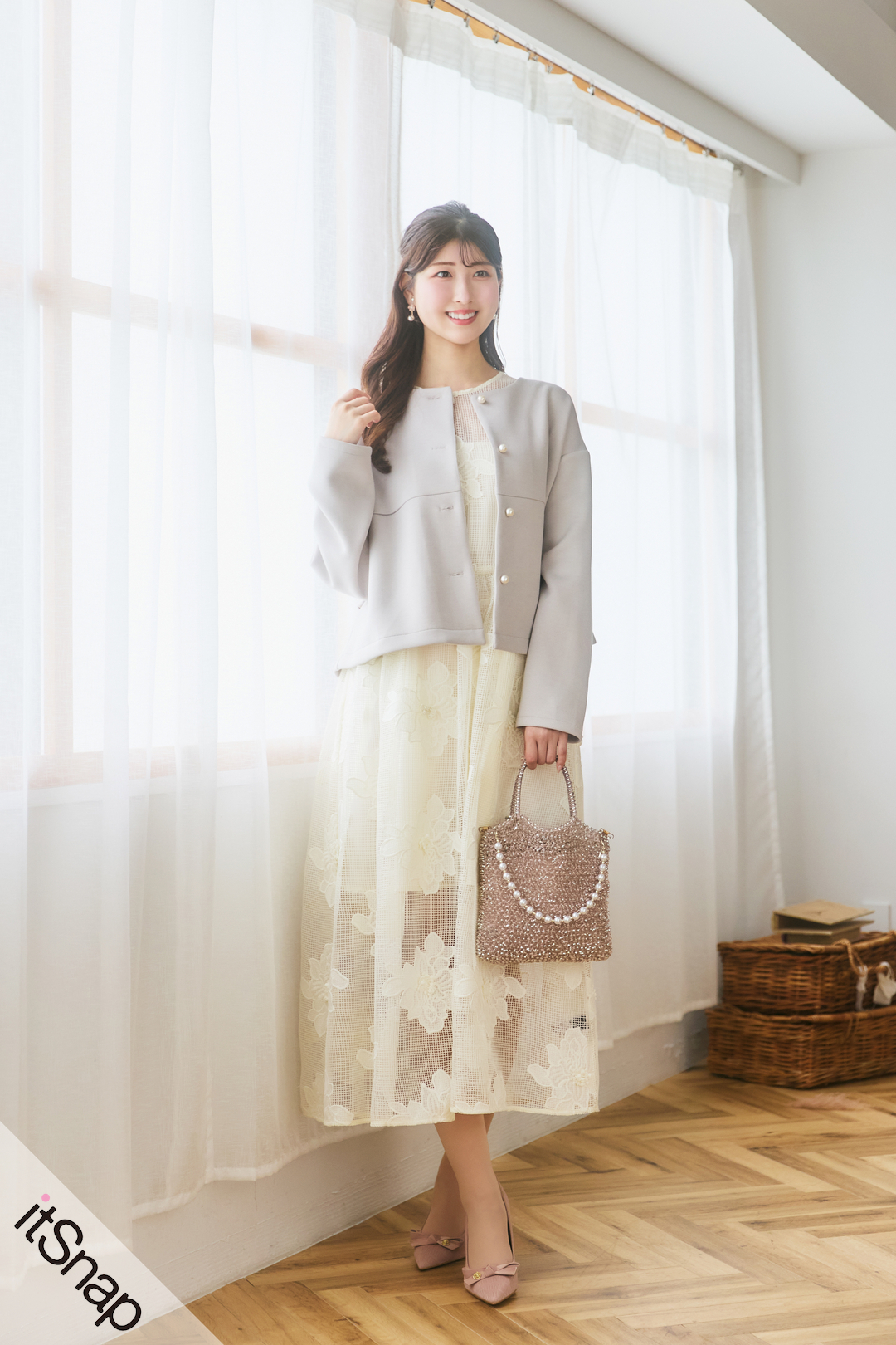 ☆日本未入荷*Massimo Dutti*新作*レースパネルギンガムワンピ☆ ☆日本未入荷*Massimo Dutti*新作*レースパネルギンガムワンピ