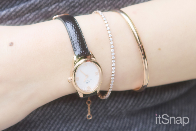 Daniel Wellingtonの腕時計&バングルを重ね付け！